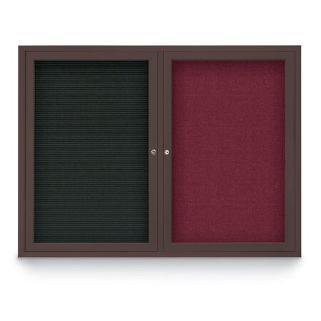 United Visual Products Corkboard, Amethyst/Gold, 36" x 36" UV403-GOLD-AMETHY